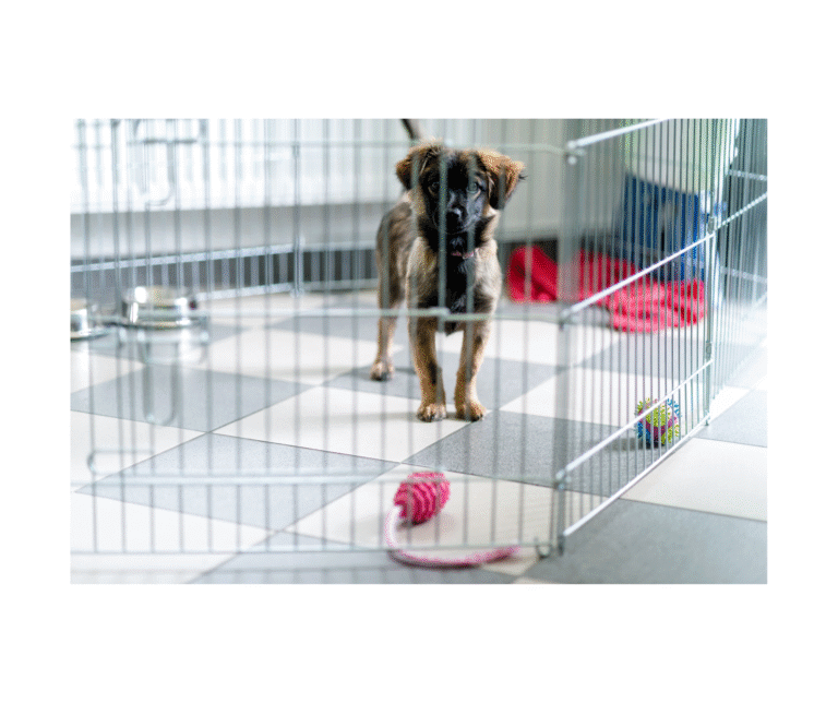 dog walking puppy training coventry 121 puppy in a pen