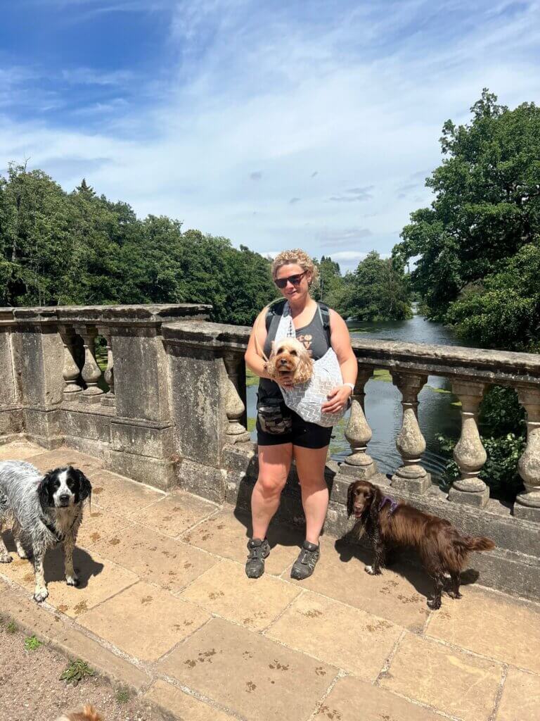 Carrie with Maisie, Eric & Envy